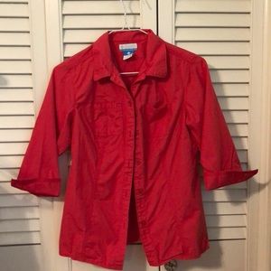 Columbia 3/4 sleeve button down shirt